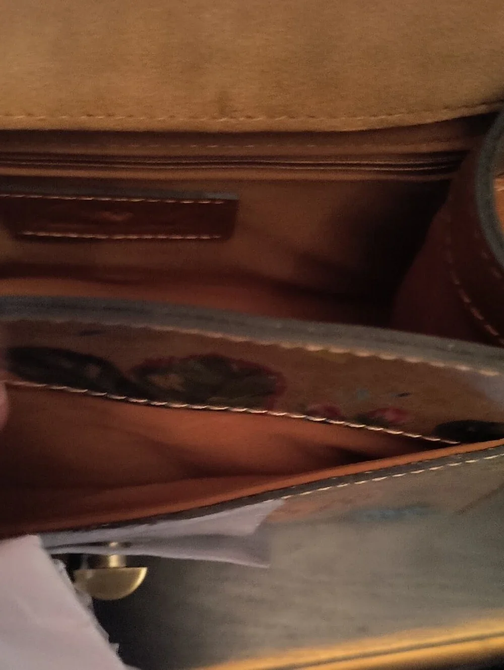 Patricia Nash Floral Leather Top Handle Satchel in Brown Multicolor